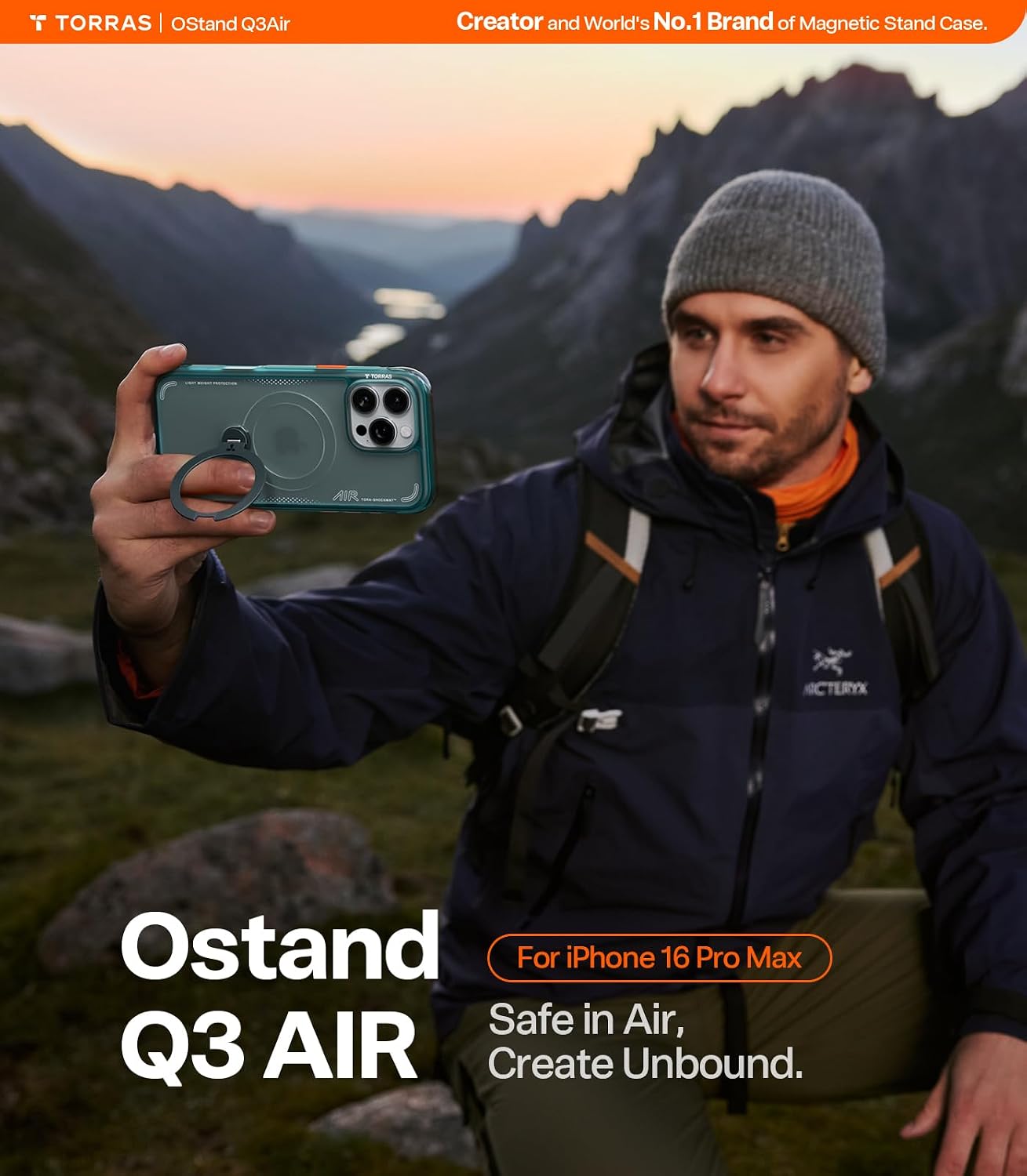 Thumbnail 6 de TORRAS Ostand Q3 Air iPhone 16 Pro Max Case