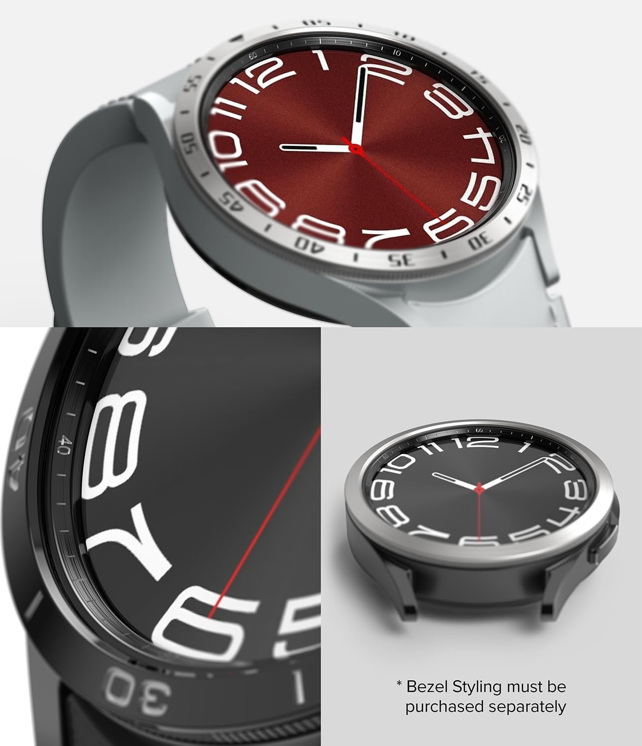 Detalle 2 de Ringke Inner Bezel Styling for Samsung Galaxy Watch 6 Classic 47mm (47-IN-02 ST) in Black