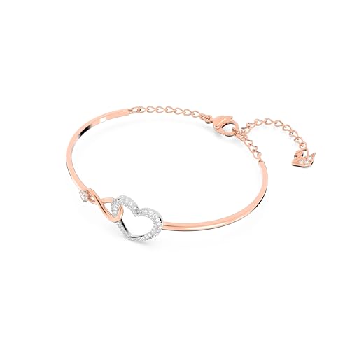 Detalle 2 de Swarovski Bracciale rigido Infinity, Cuore e Bianco – Mix di finiture