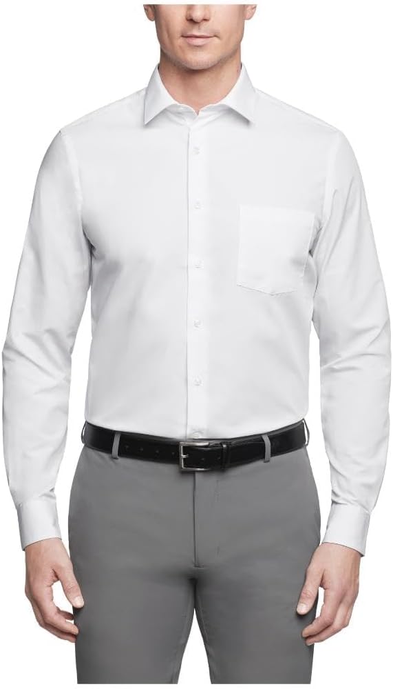 Thumbnail 2 de Van Heusen Men’s Dress Shirt Regular Fit Poplin Solid (Wrinkle Free)