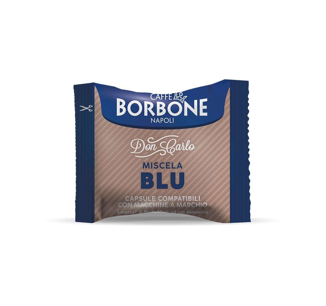 Detalle 2 de Don Carlo Caffè Borbone Blau Kaffeekapseln – kompatibel mit A Modo Mio, 50–500 Stück