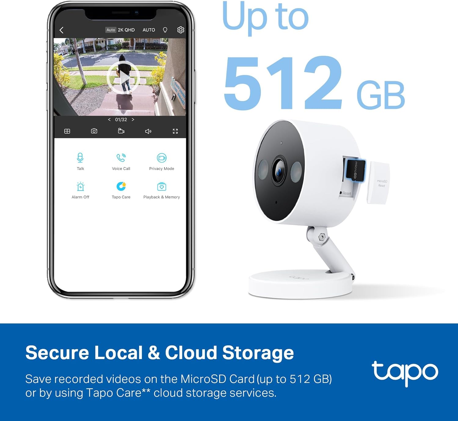 Thumbnail 2 de Tapo C120 2K QHD security camera with color night vision