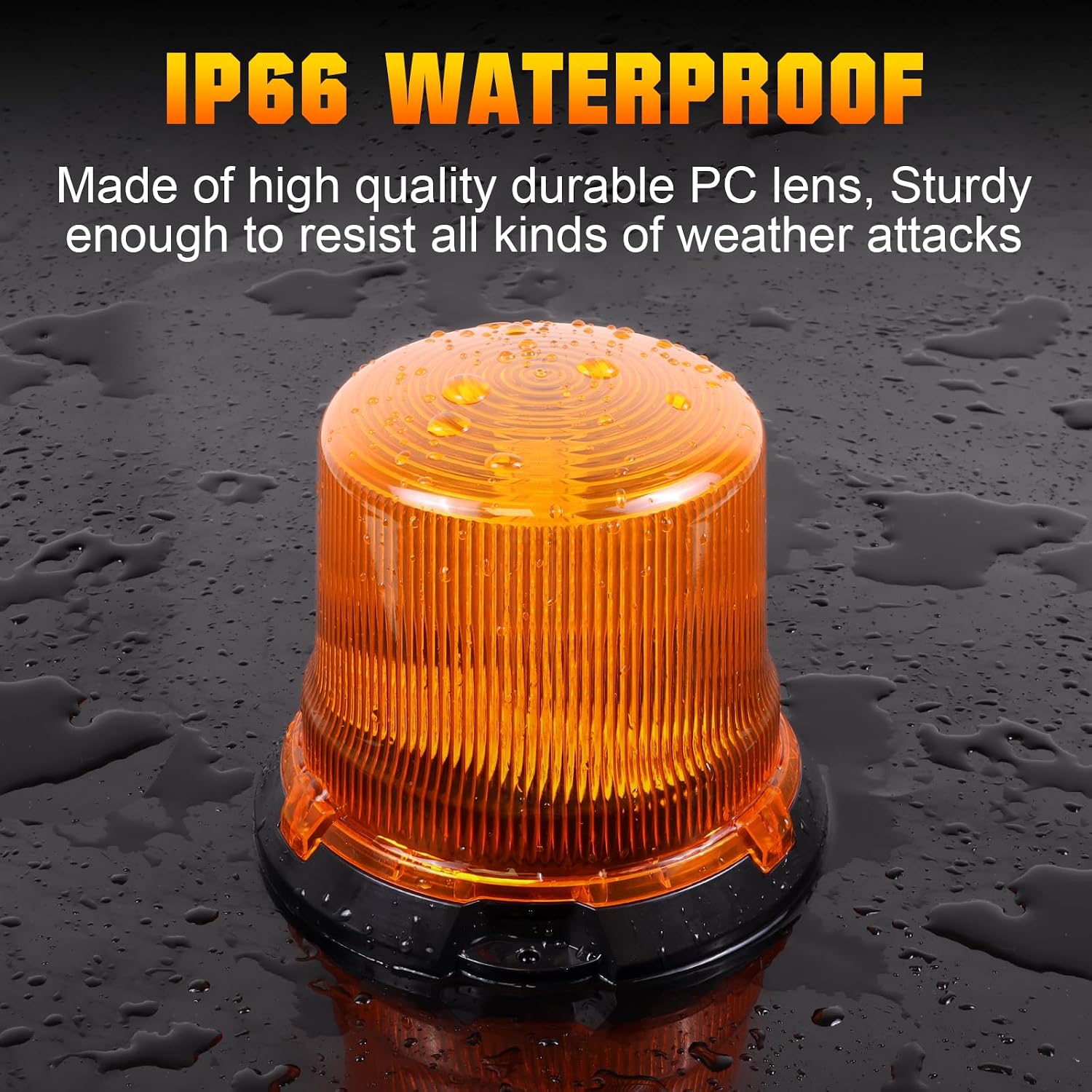 Thumbnail 5 de Willpower Amber Beacon Strobe Light 5-inch