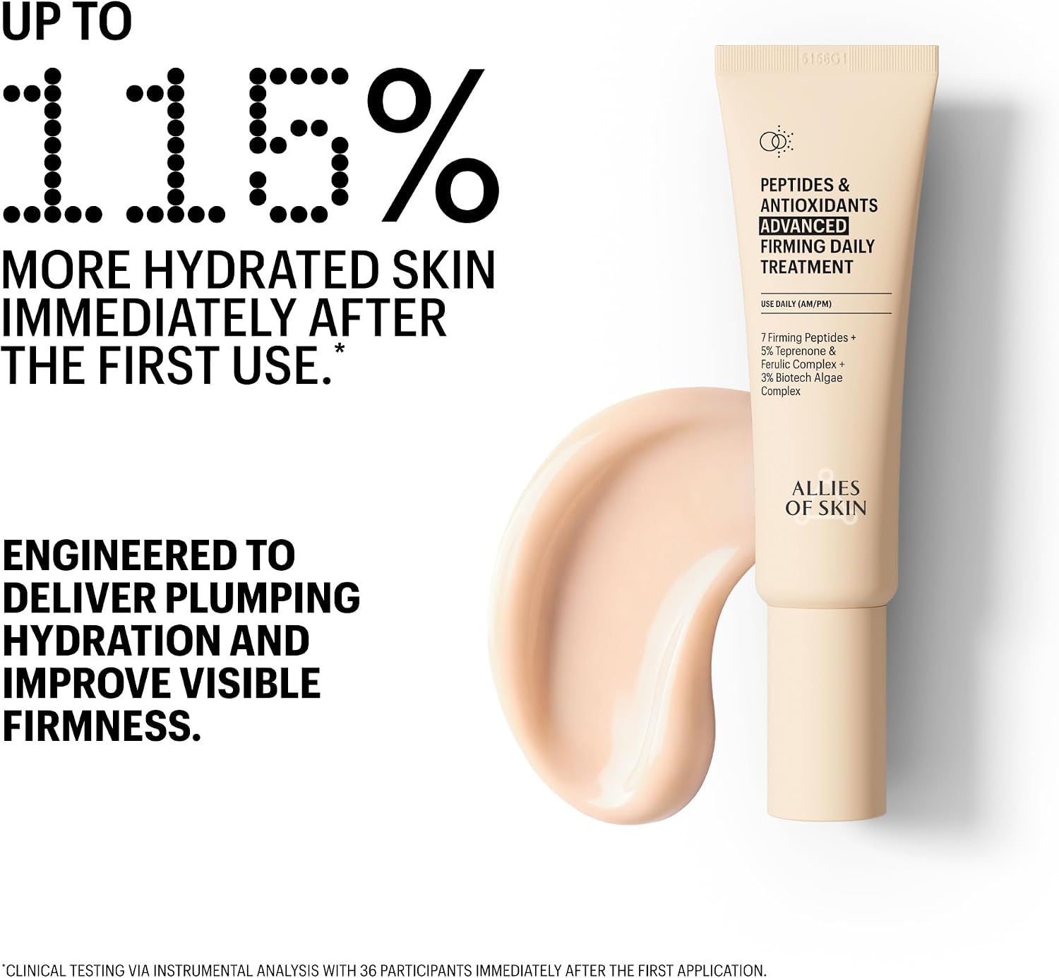 Detalle de Allies of Skin Peptides & Antioxidants Advanced Firming Daily Treatment, serum 48 ml