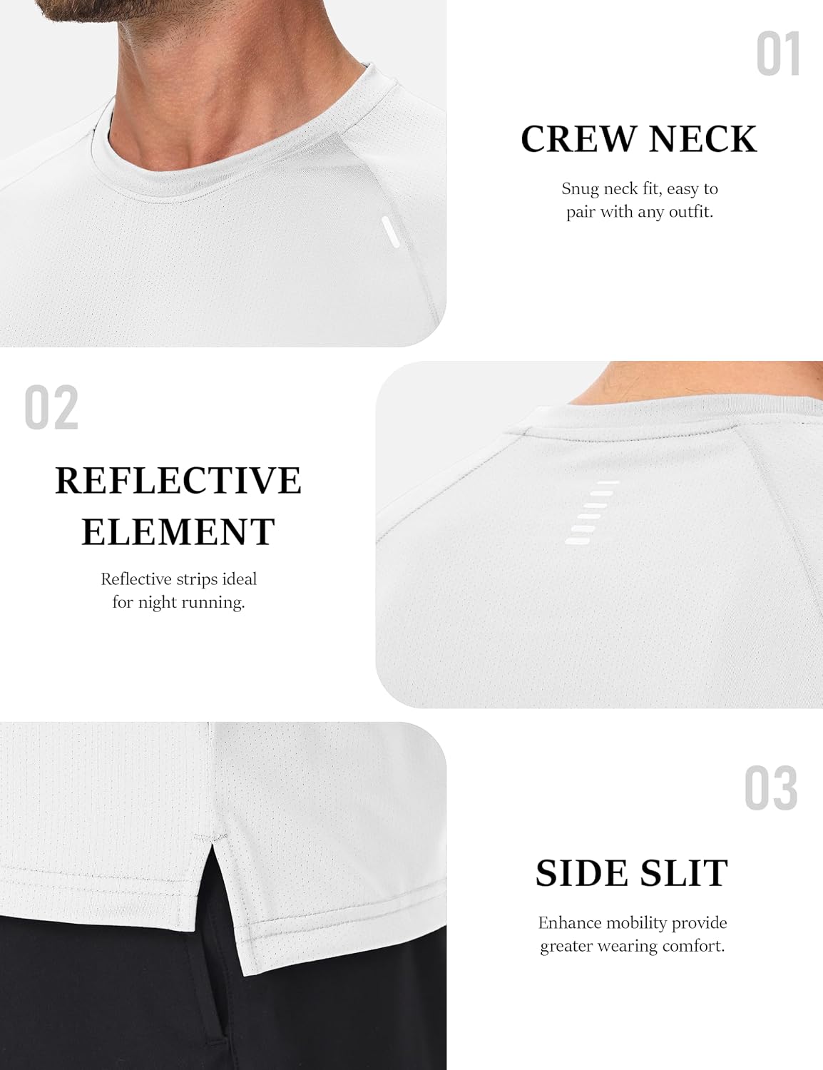Detalle de Quick-dry gym shirt, mesh 4-way stretch