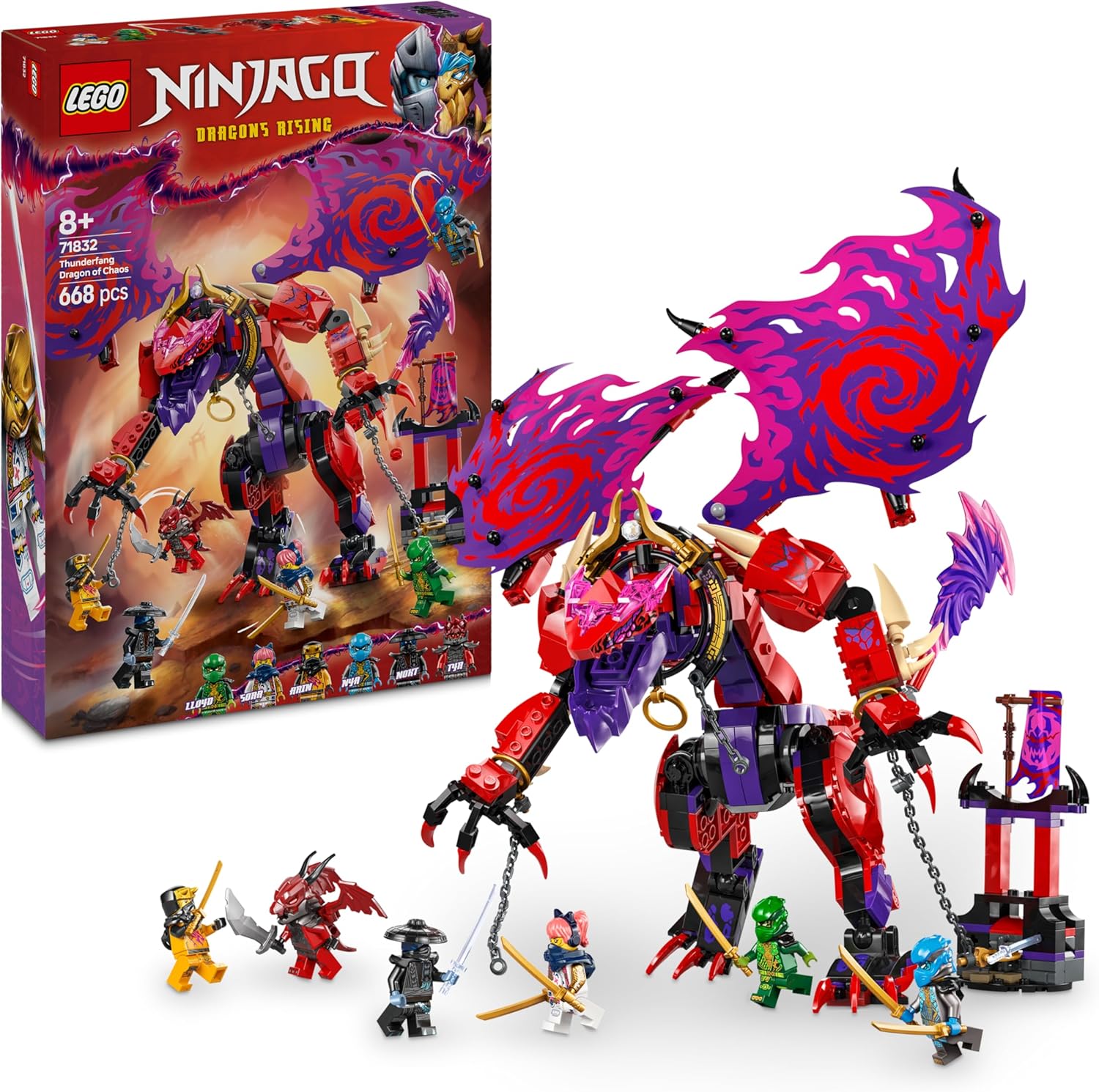Detalle de LEGO Thunderfang drago 8 anni 🐉