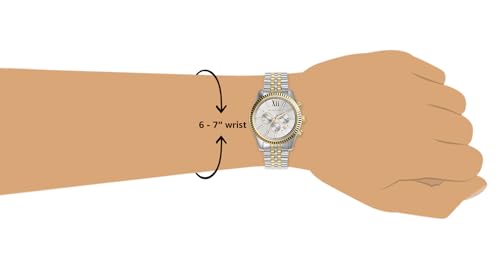 Thumbnail 9 de Michael Kors Lexington Chronograph: cinturino in acciaio argento e oro, MK8344