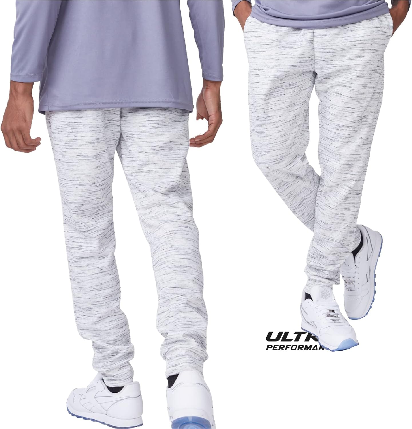 Detalle 2 de Ultra Performance 3 Pack Men’s Joggers with Pockets, Drawstring Waist (Small–3X)
