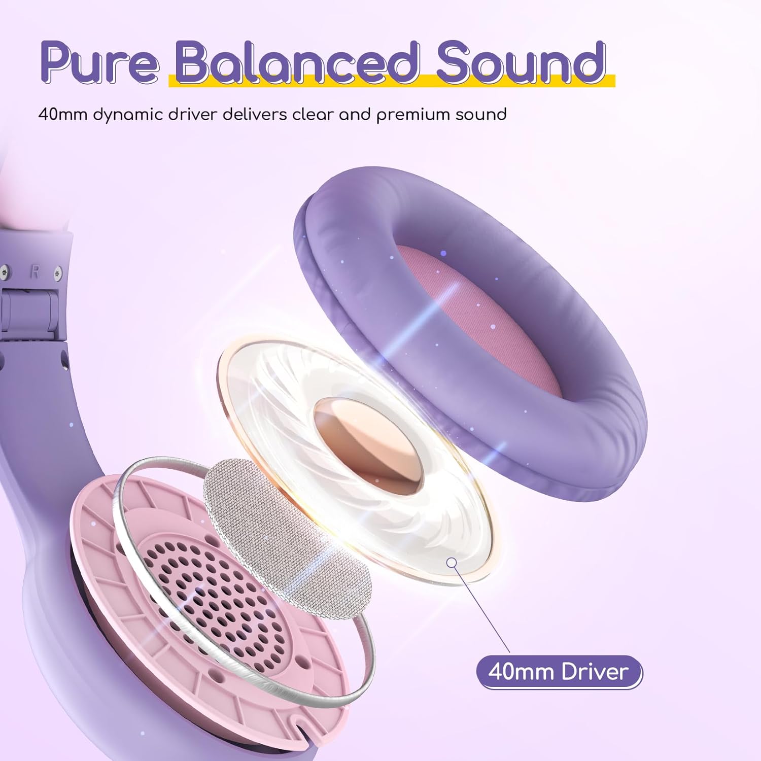 Thumbnail 4 de EarFun Kids Headphones 85dB volume limiter