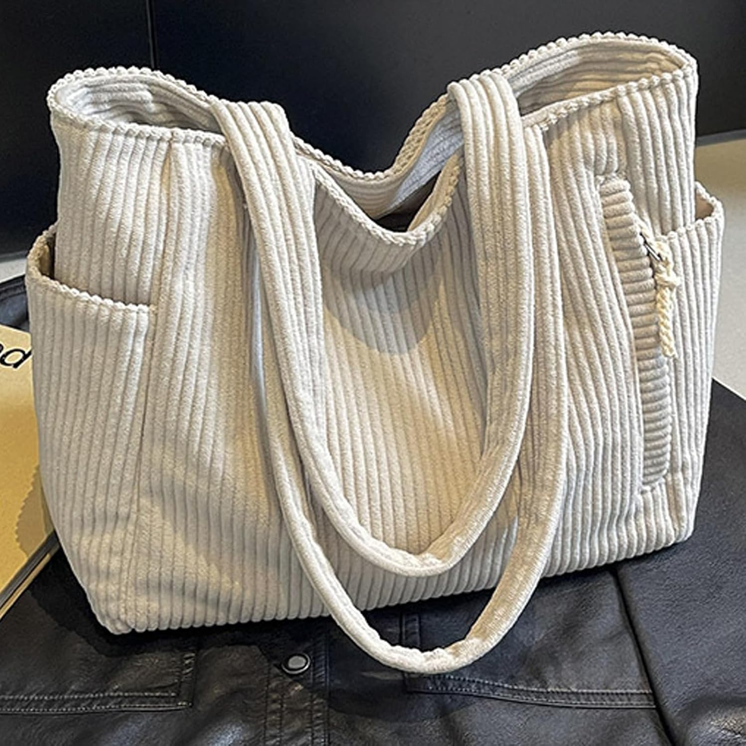 Thumbnail 2 de wocharm Corduroy Tote Bag 17in
