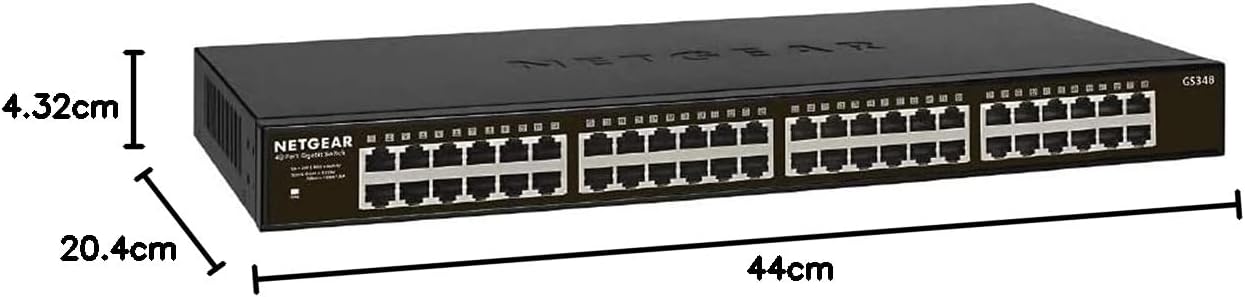 Thumbnail 5 de NETGEAR GS348-100EUS 48‑Port Gigabit Network Switch (Plug-and-Play, Silent)