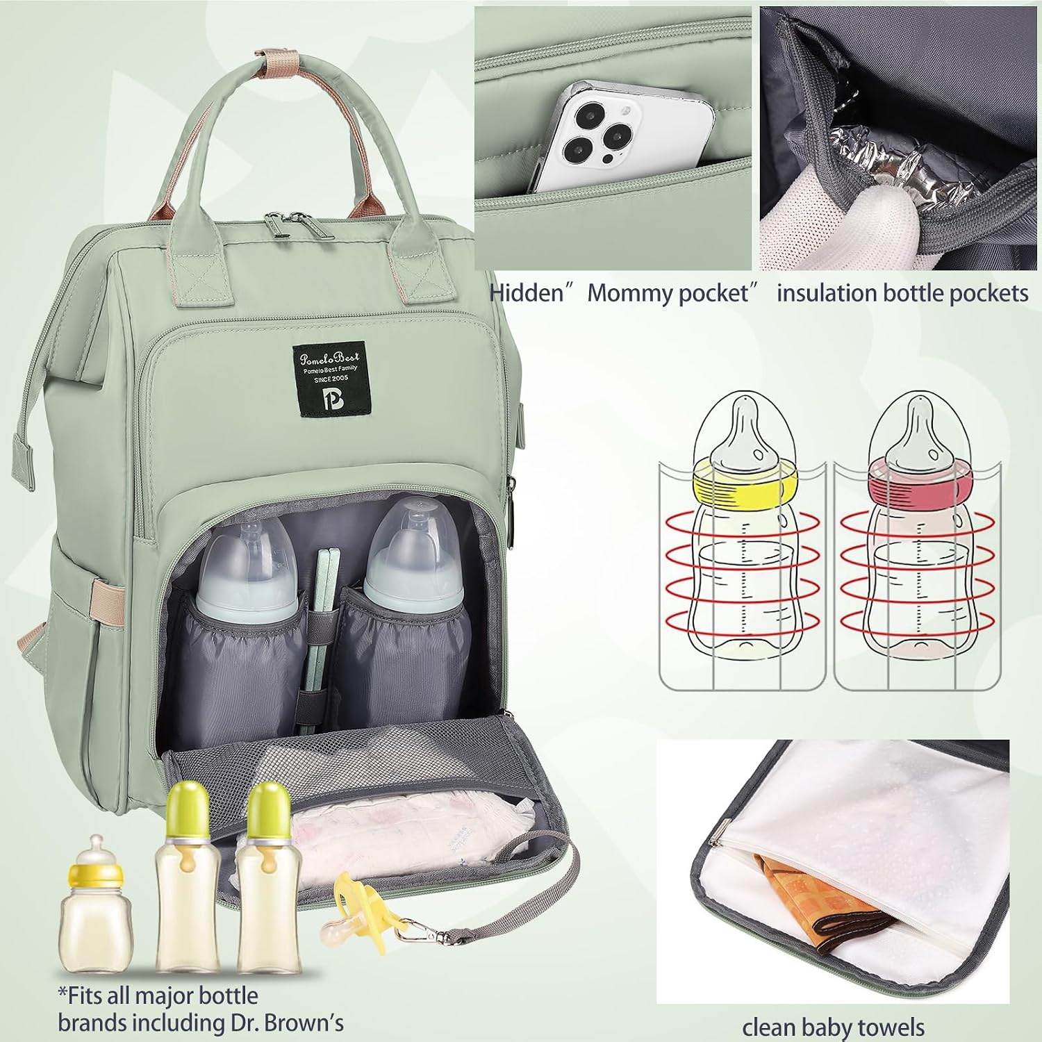 Detalle de Pomelo Best Baby Wickelrucksack 600 g