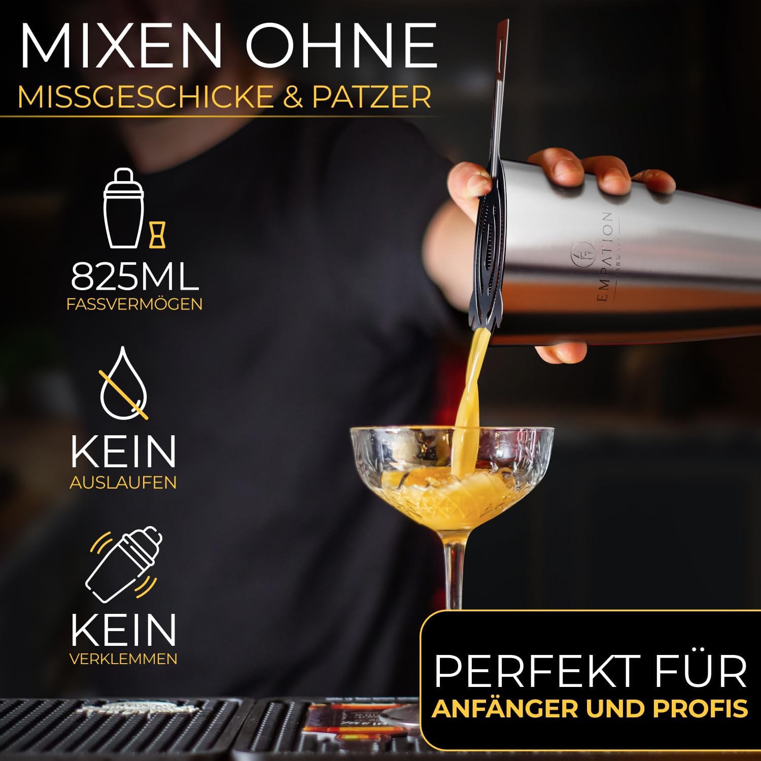 Thumbnail 2 de EMPATION Cocktail Shaker 8-teiliges Set 825 ml