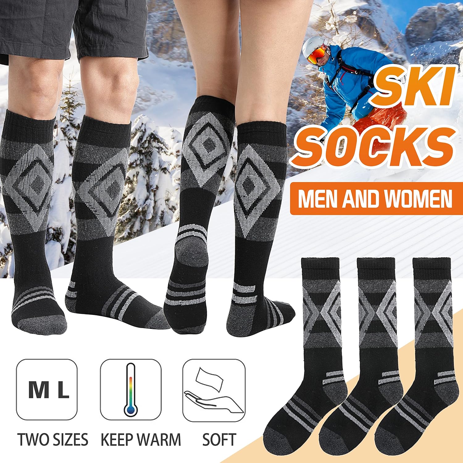 Thumbnail 6 de Welwoos Merino Ski Socks 3-Pack