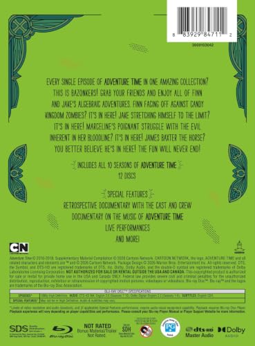 Detalle 1 de Adventure Time: The Complete Series (Blu-ray) by Warner Bros