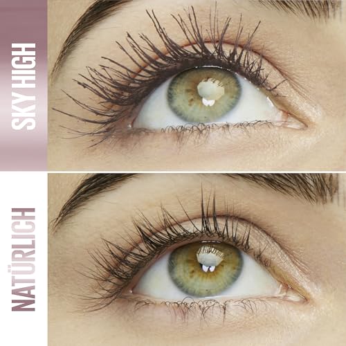 Detalle de Maybelline Sky High Brown Mascara – extreme Länge & Volumen, natürliche Braunnuance