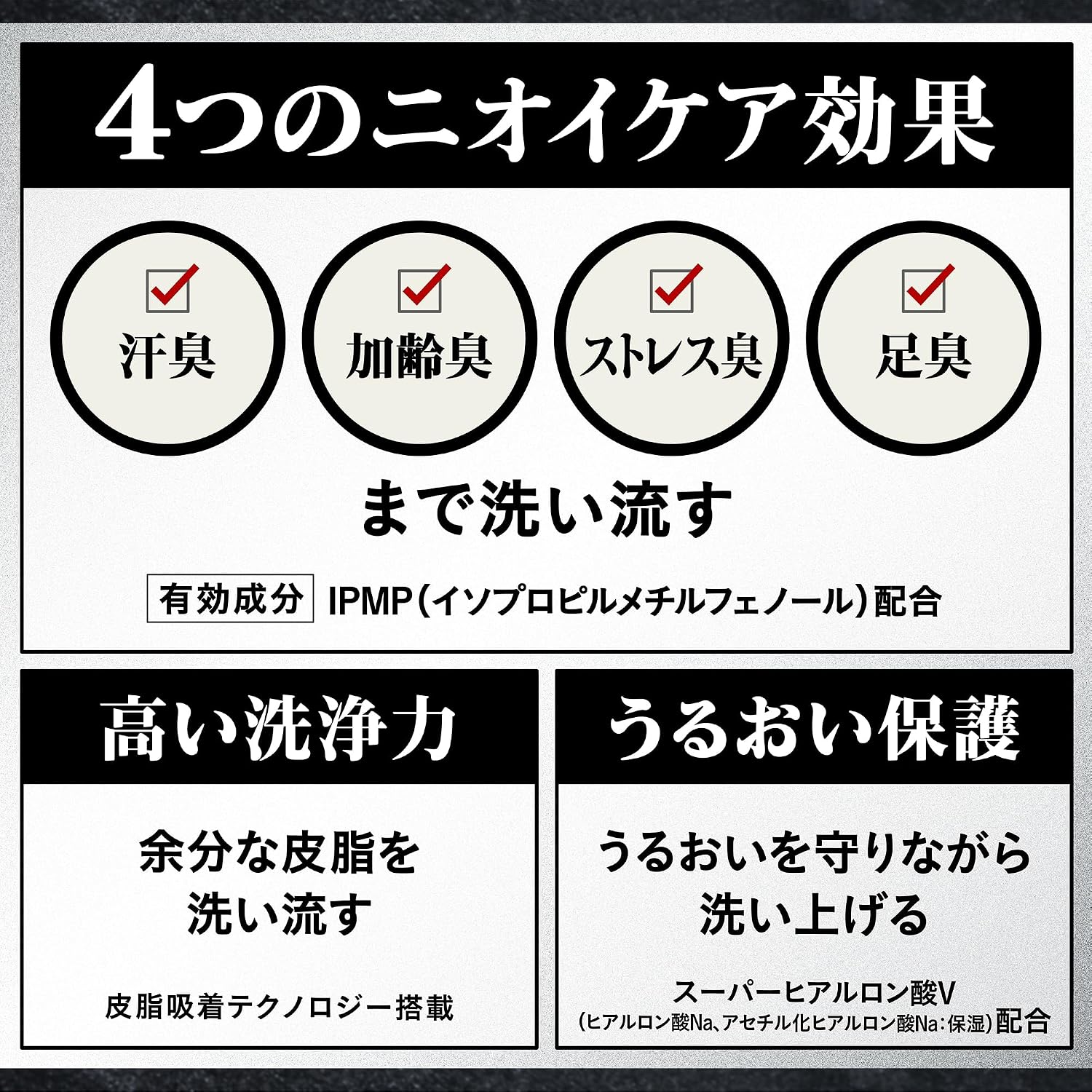Detalle de エージーデオ24メン 薬用メンズボディクレンズ モイスト(ノンメントール)490mL