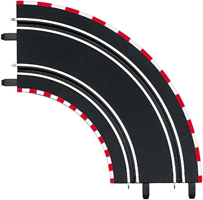Curva 1/90° Carrera 20061603 (2 pezzi) per circuiti digitali in scala 1:43