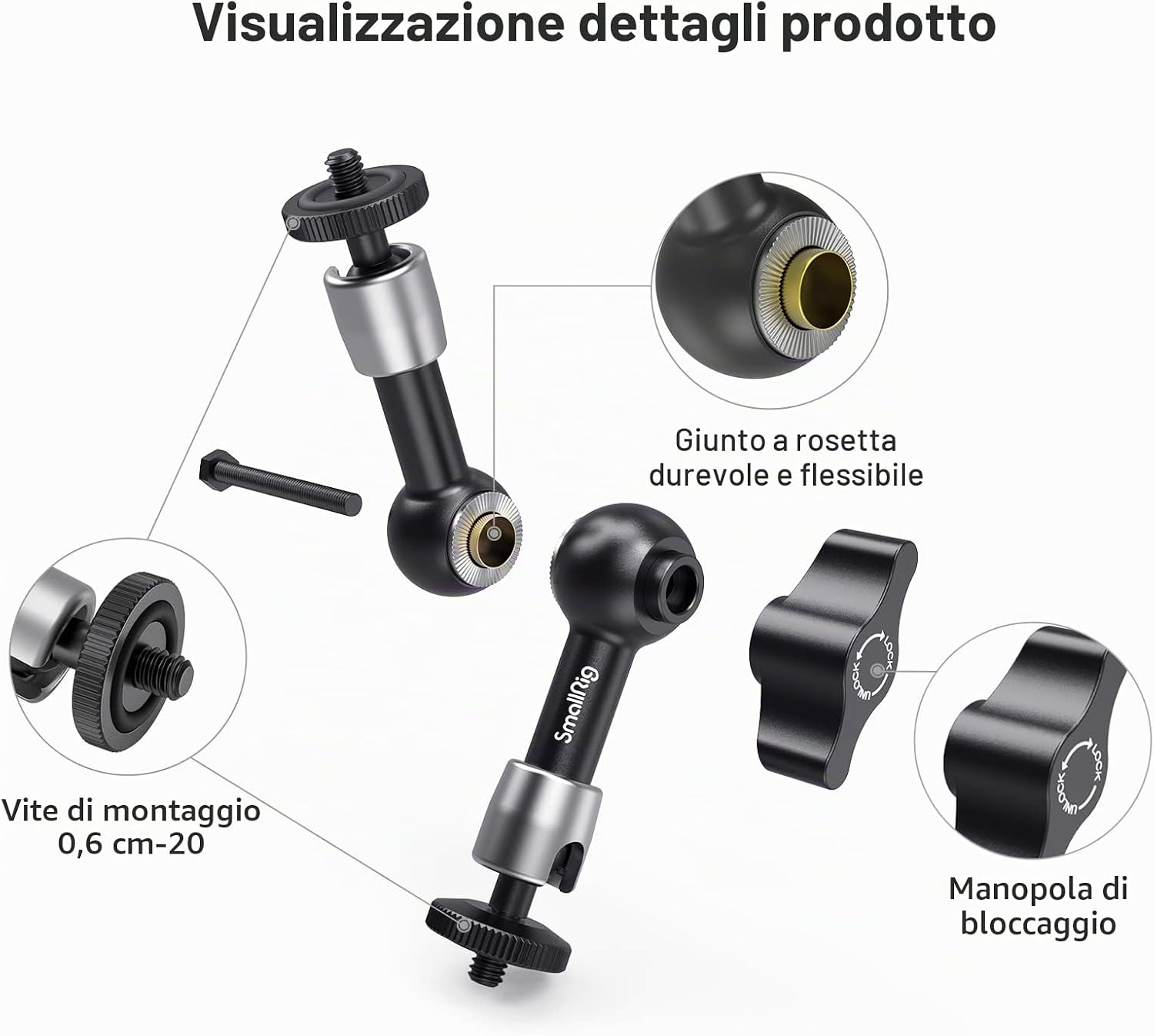 Thumbnail 4 de SMALLRIG Magic Arm 2065 14 cm 1,5 kg