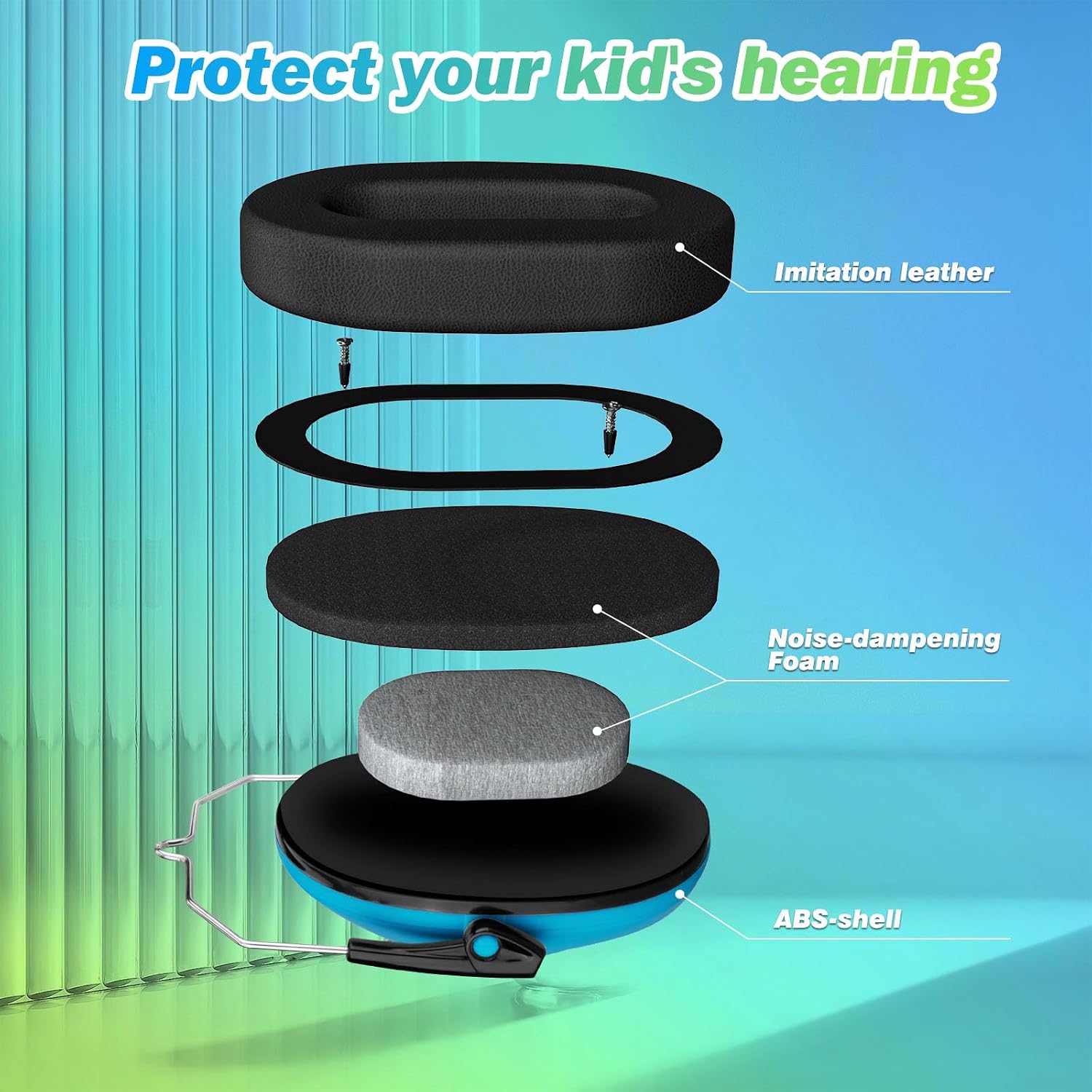 Detalle de Kriogor Ear Defenders Children 26dB Headphones for Kids