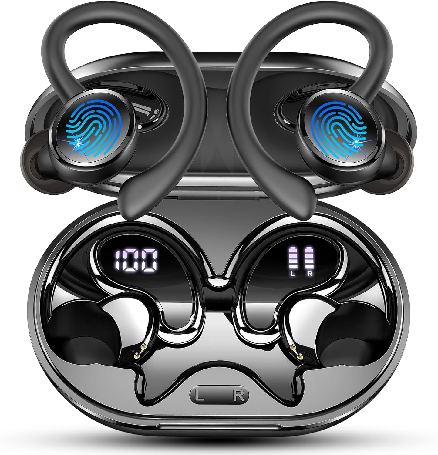 Detalle de Matast 2026: Auriculares Inalámbricos Deportivos con Bluetooth 5.4, ANC ENC y IP7