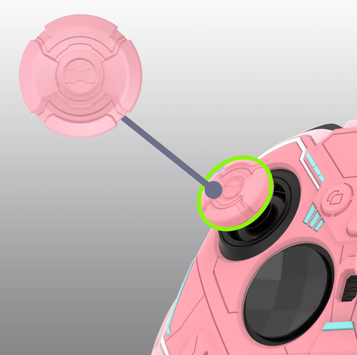 Thumbnail 5 de playvital Stellar Mecha silicone cover for Xbox Elite Series 2, non-slip grip