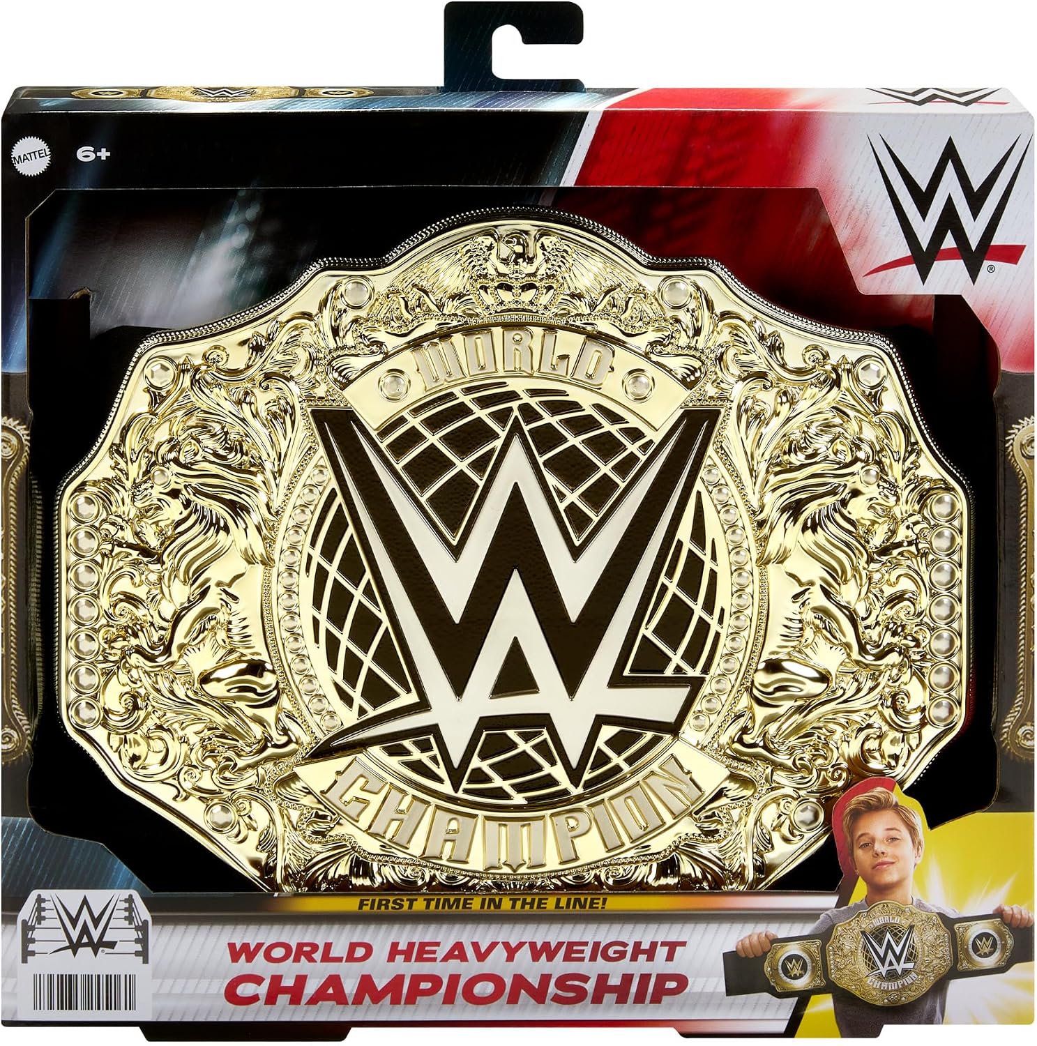Thumbnail 5 de Mattel WWE HYF18 cintura del World Heavyweight Championship in oro (91+ cm)