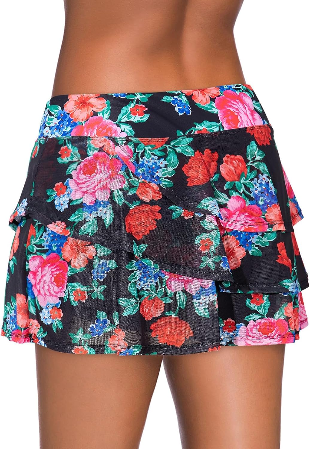 Thumbnail 1 de Aleumdr Women’s Waistband Layered Swimdress Ruffle Swim Skirt Swimsuit Bottom (Plus Available)