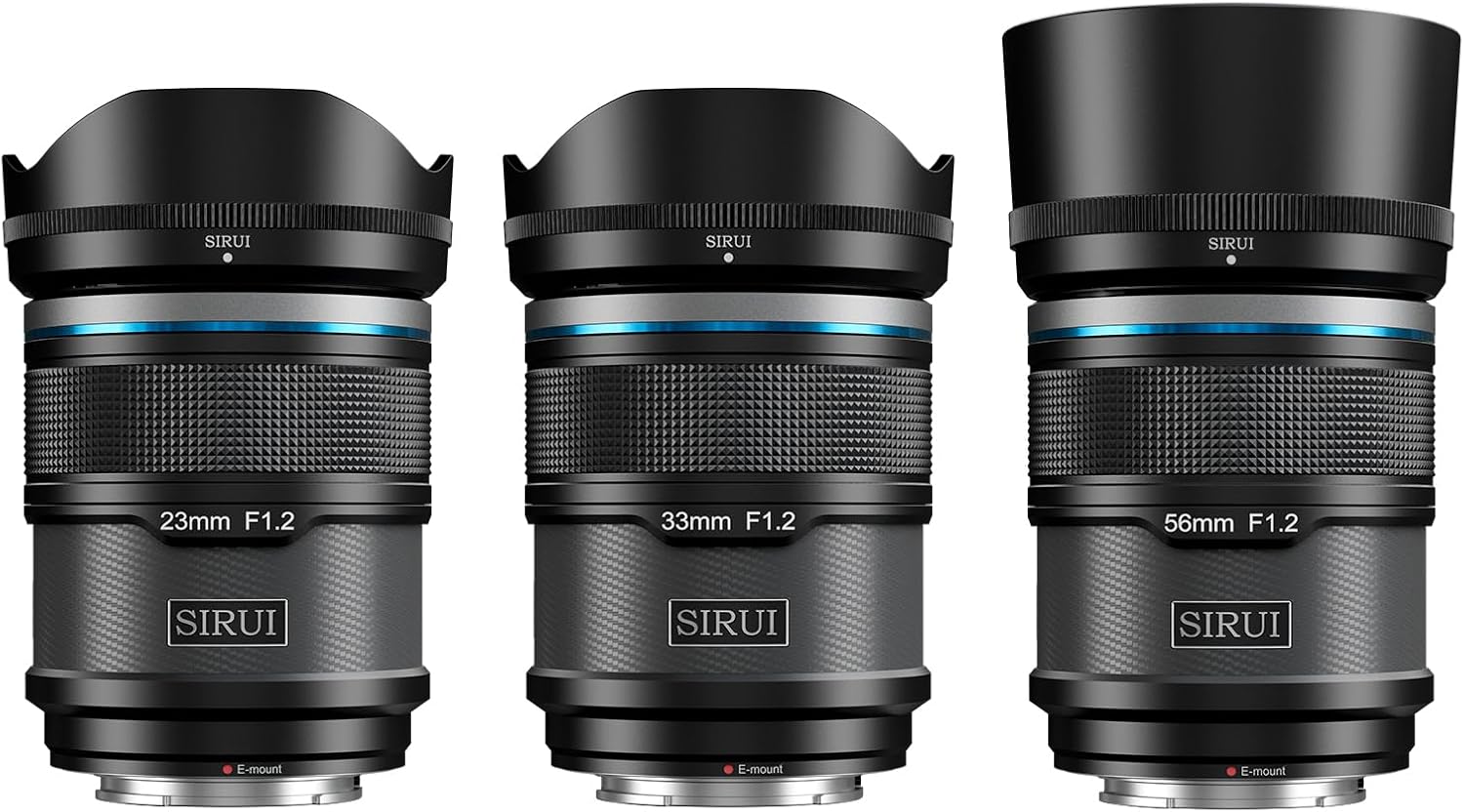 SIRUI Sniper Set obiettivi AF 23/33/56mm F1.2