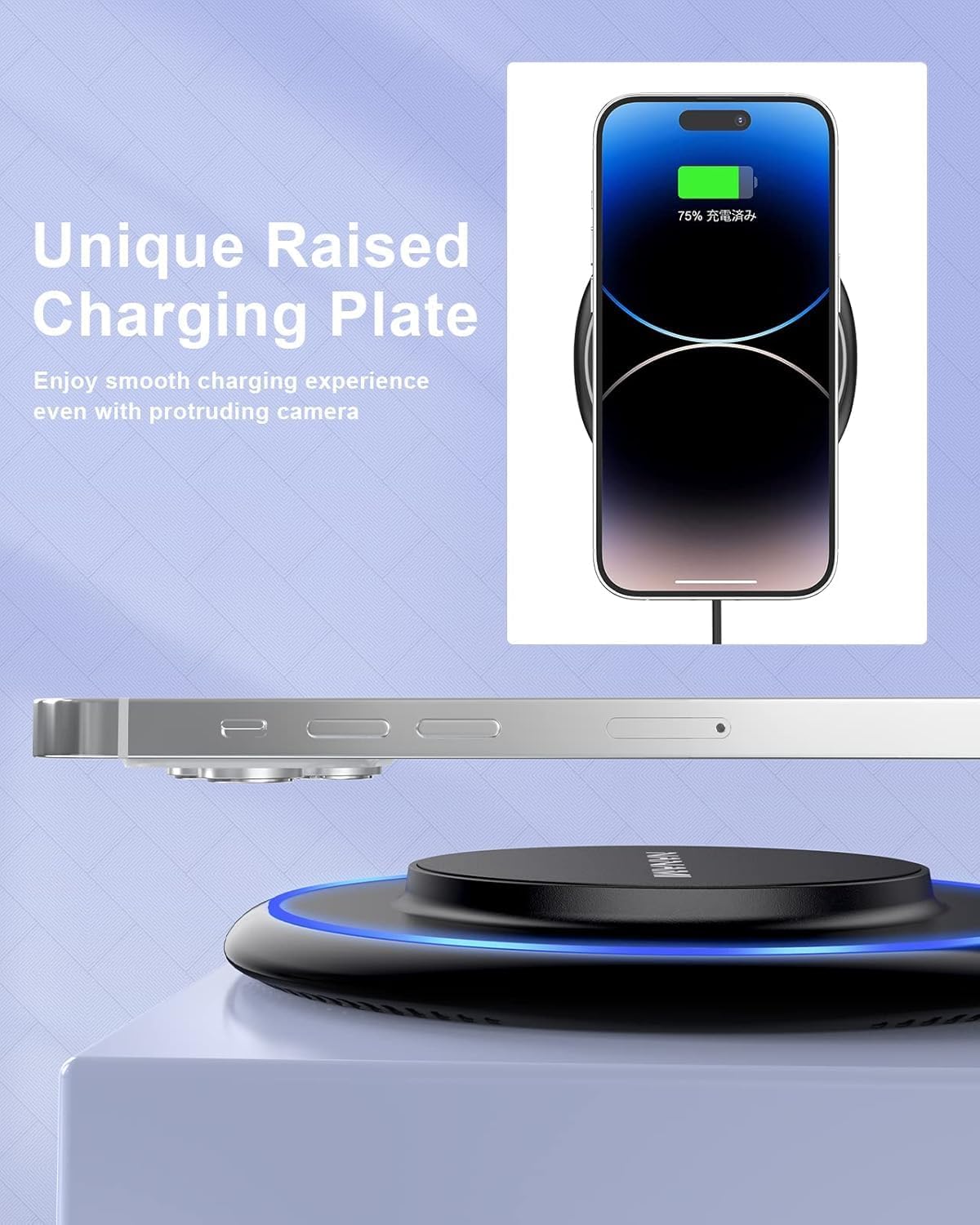 Thumbnail 2 de NANAMI Magnetic Wireless Charging Pad for iPhone 12–17 Series, AirPods MagSafe Charger with Strong Alignment