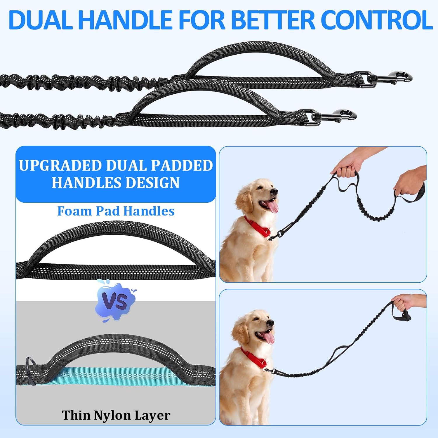 Thumbnail 4 de Philorn Hands Free Dog Lead with Adjustable Waist Belt for Medium to Large Dogs