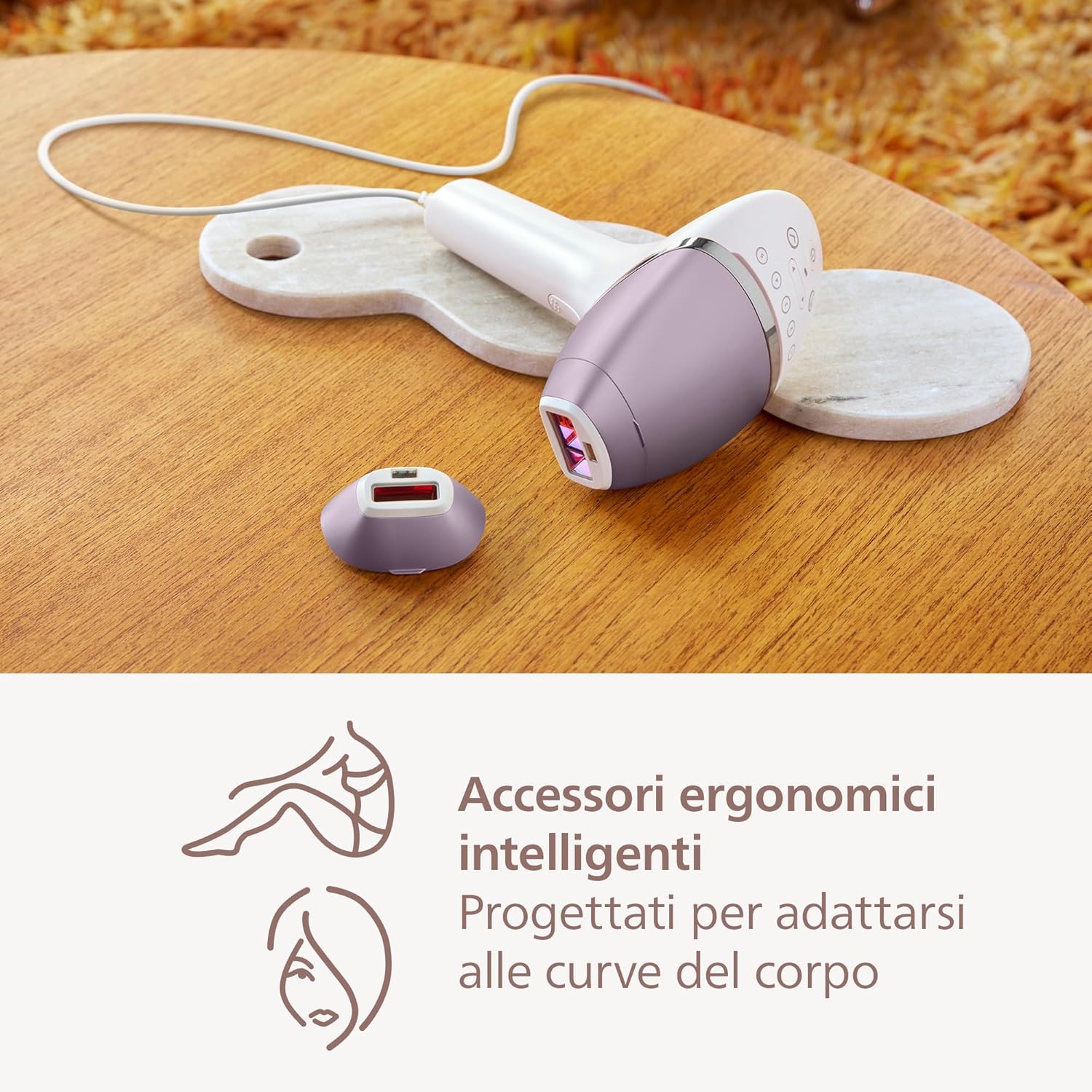 Thumbnail 5 de Philips Lumea 8000 Series BRI944/00: epilazione IPL domestica con SenseIQ e due accessori viso/corpo