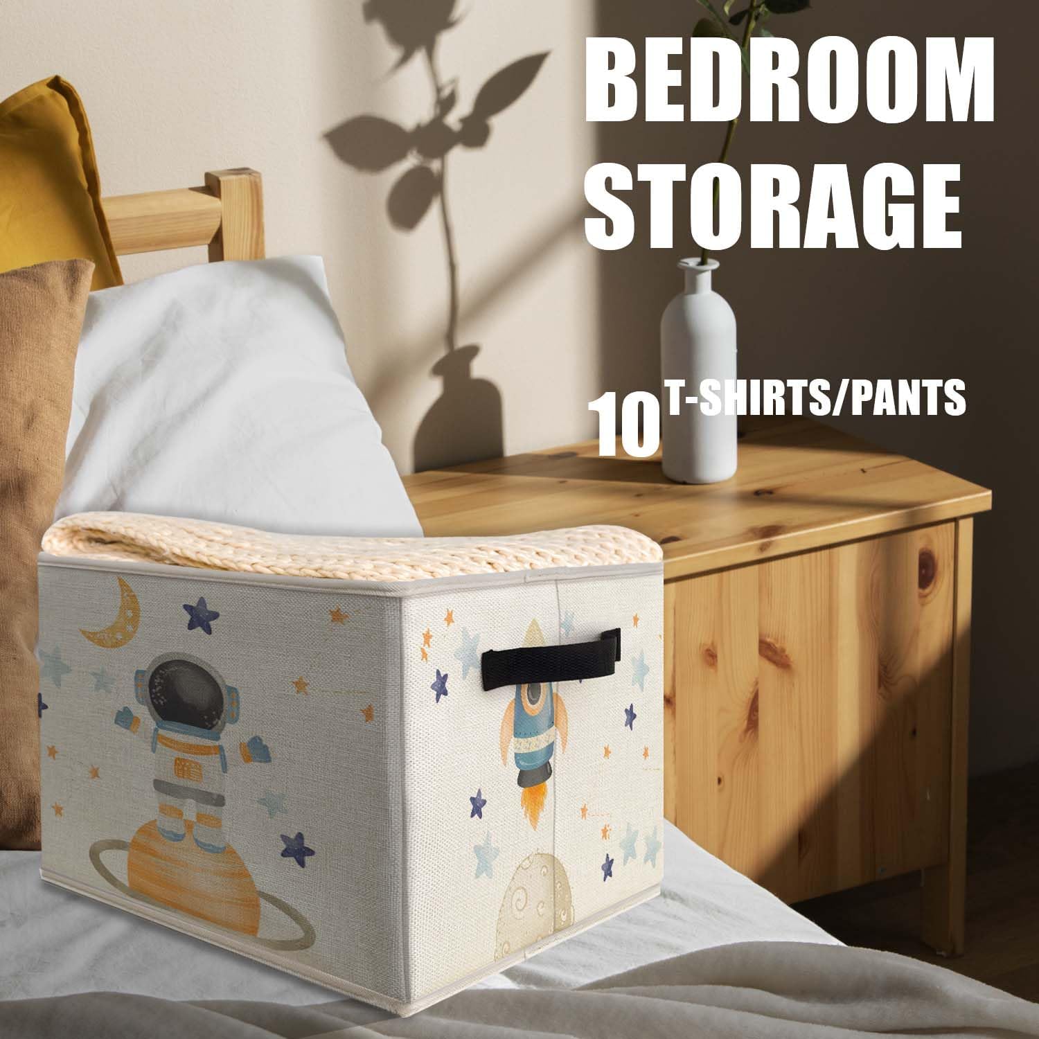Detalle 2 de Likjad Fabric Storage Bin, Cotton-Linen