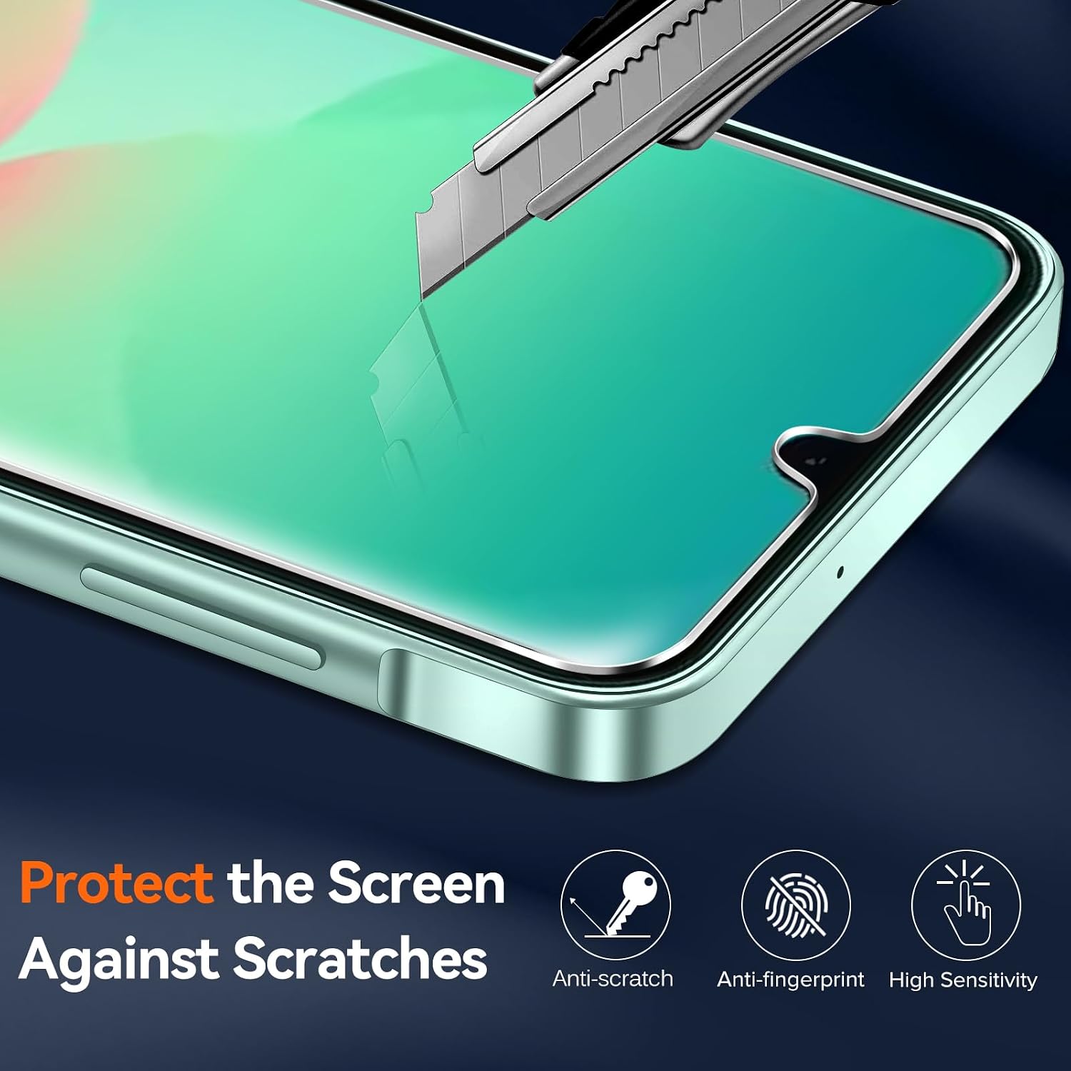 Detalle 2 de ivoler Samsung Galaxy A26 5G clear case with 2 glass protectors