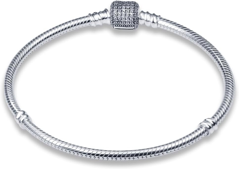 Thumbnail 2 de LNQOBU Damen-Armband aus 925 Silber mit Schlangen-/Schmetterlings-Charms und funkelndem Herz-Verschluss