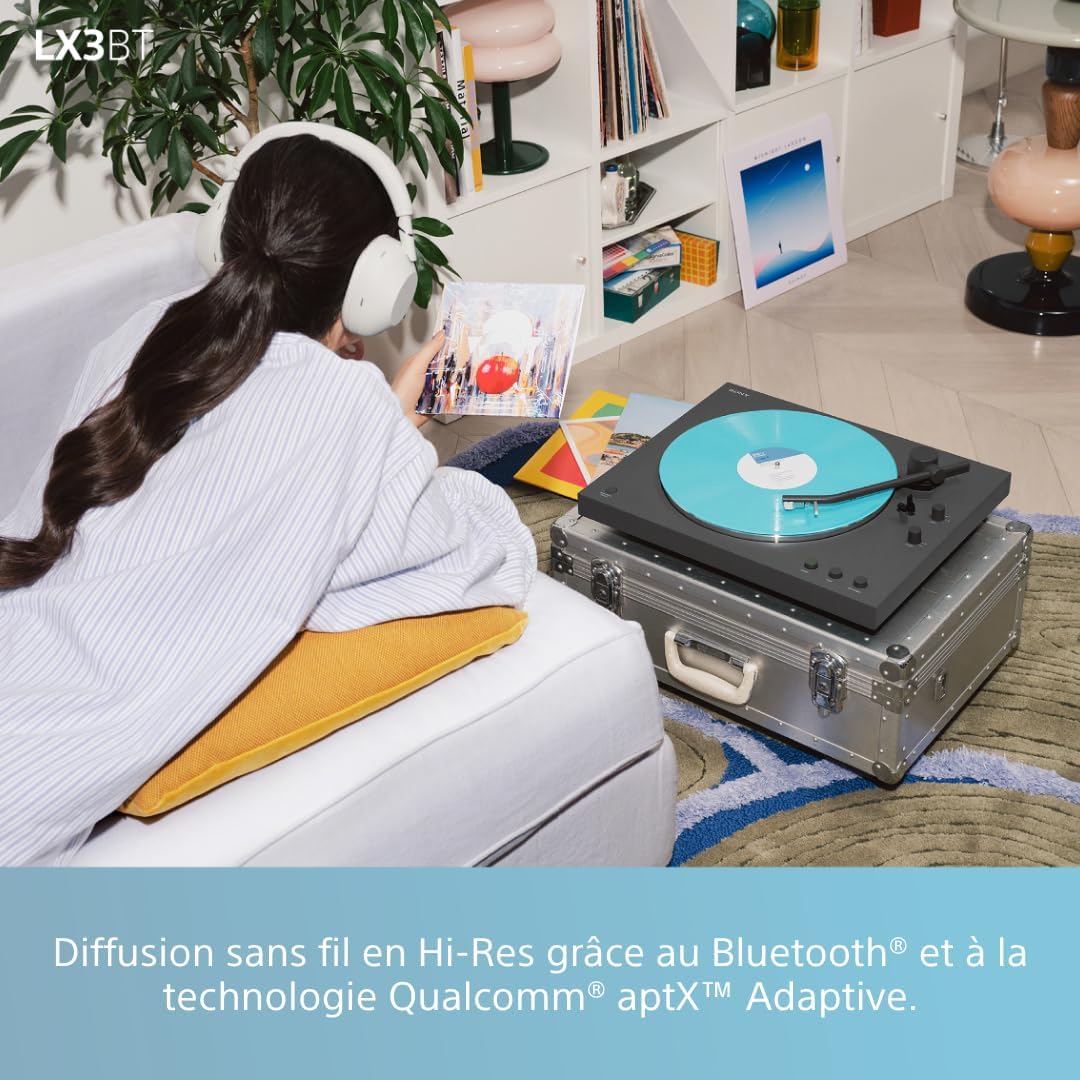 Thumbnail 3 de Sony PS-LX3BT Platine Vinyle Bluetooth Noir — simplicité élégante et son chaleureux