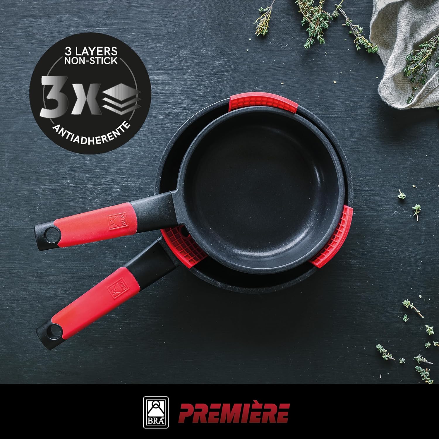 Thumbnail 2 de BRA Premiere | Sartenes 20 y 24 cm con antiadherente 🍳