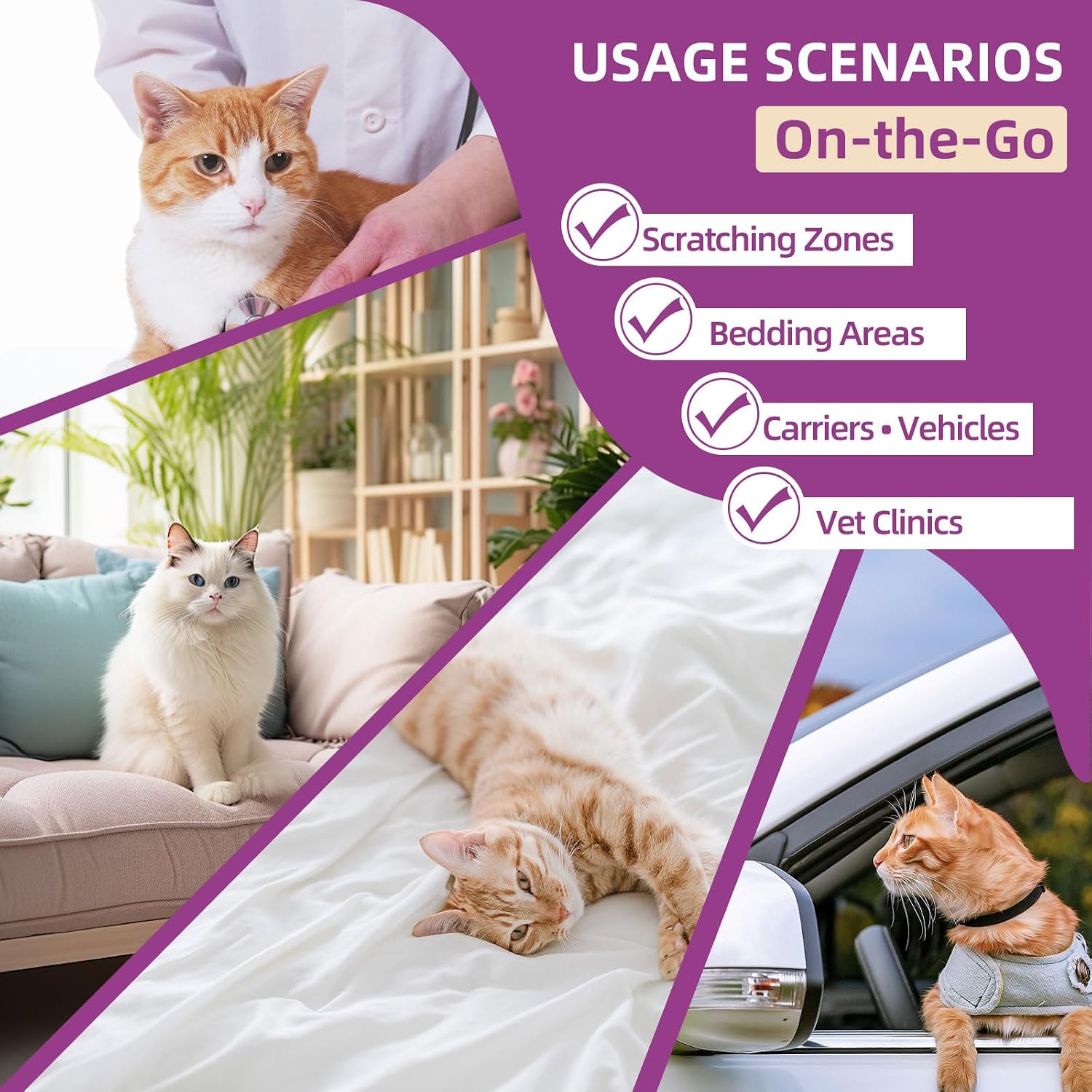 Detalle de RzqgLGn Cat Calming Pheromone Spray: A Practical Guide to Stress Relief for Cats and Kittens