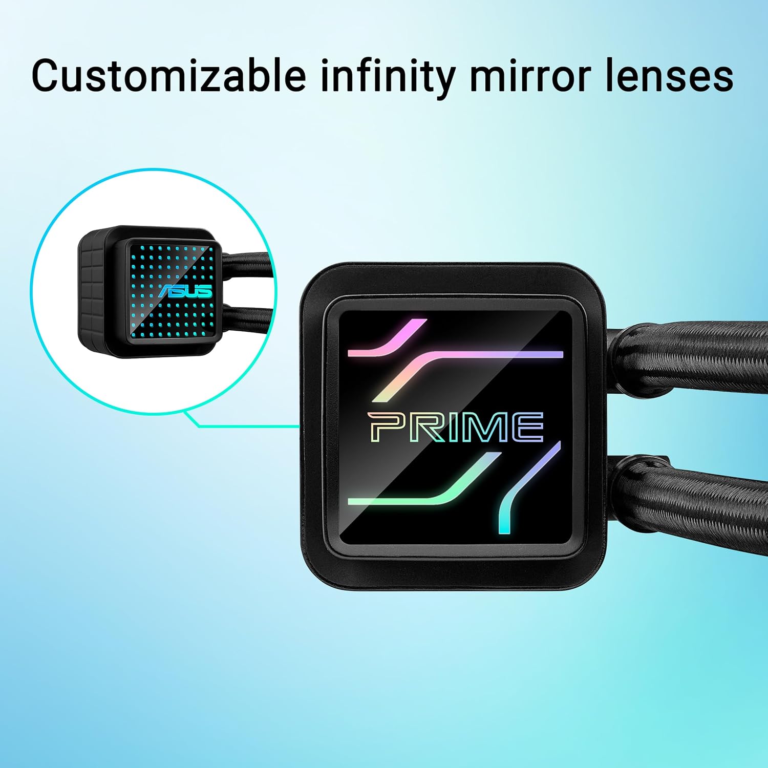 Thumbnail 3 de ASUS Prime LC 360 ARGB All-in-One Flüssig-CPU-Wasserkühlung mit 3× ARGB-Lüftern und Infinity-Spiegel