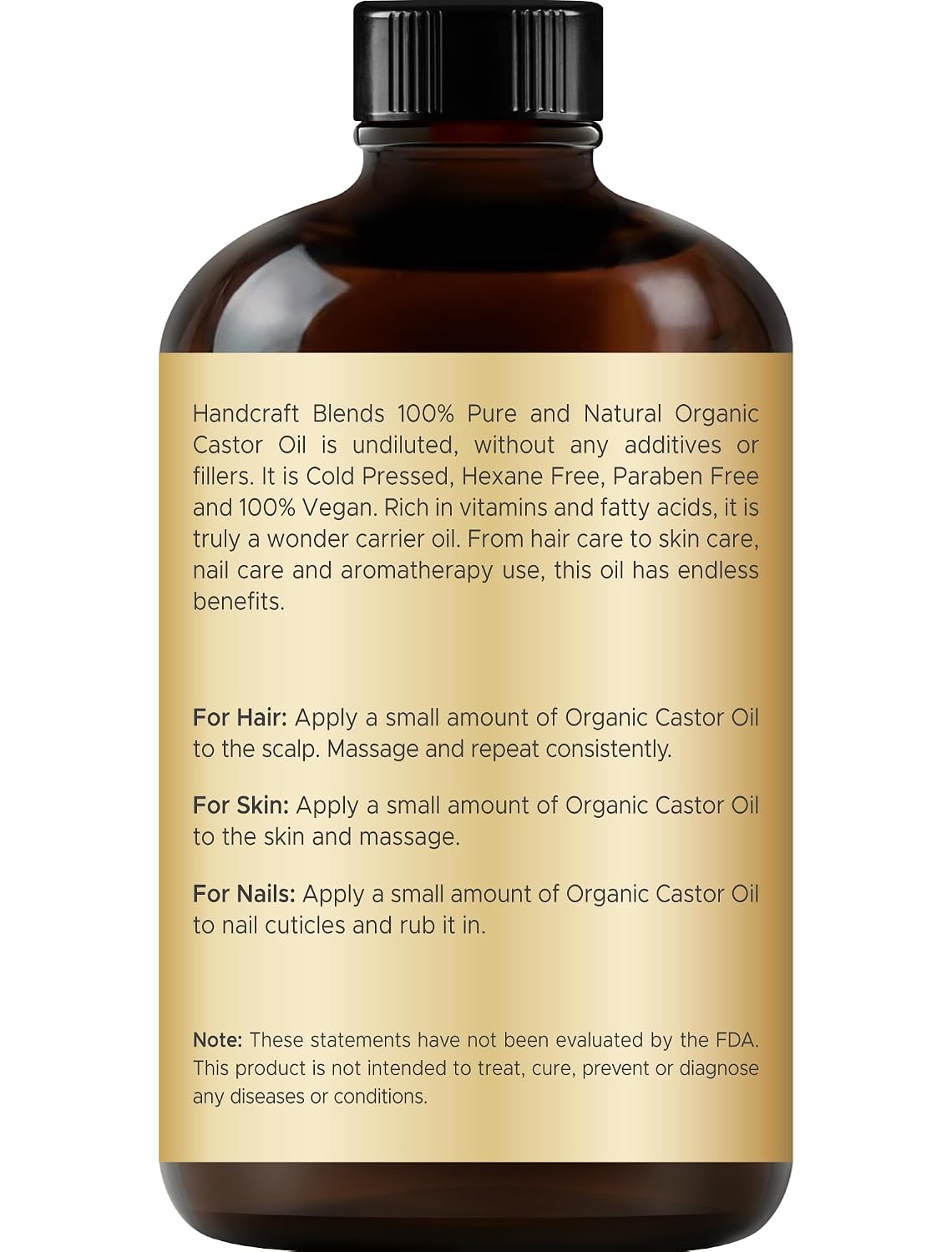 Detalle 2 de Handcraft Blends Castor Oil 4 Fl Oz