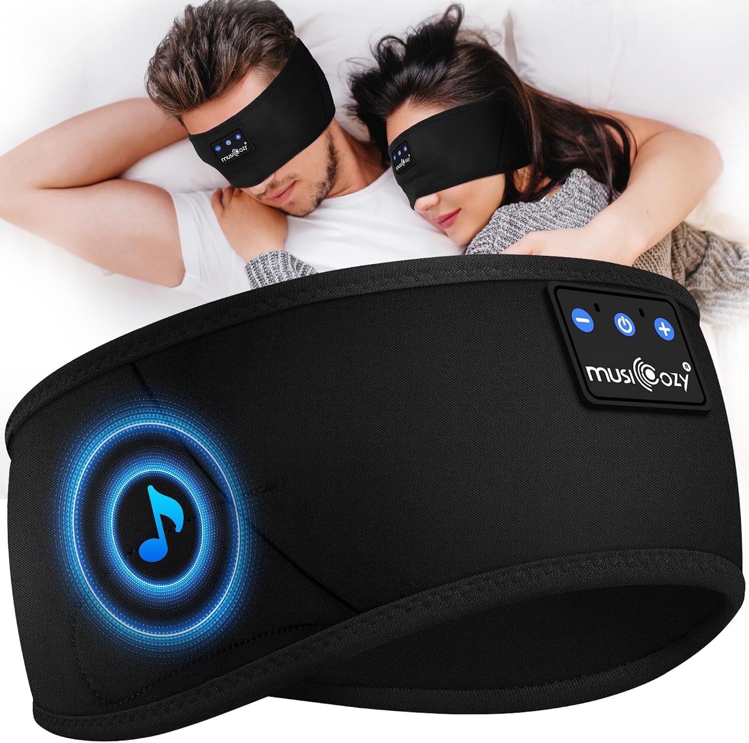 Detalle de MUSICOZY Sleep Headphones 16H headband