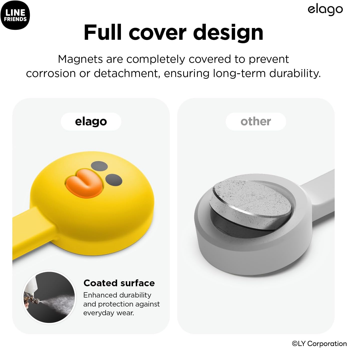Thumbnail 6 de elago LINE Friends Attaches de câbles magnétiques (Sally) en silicone premium