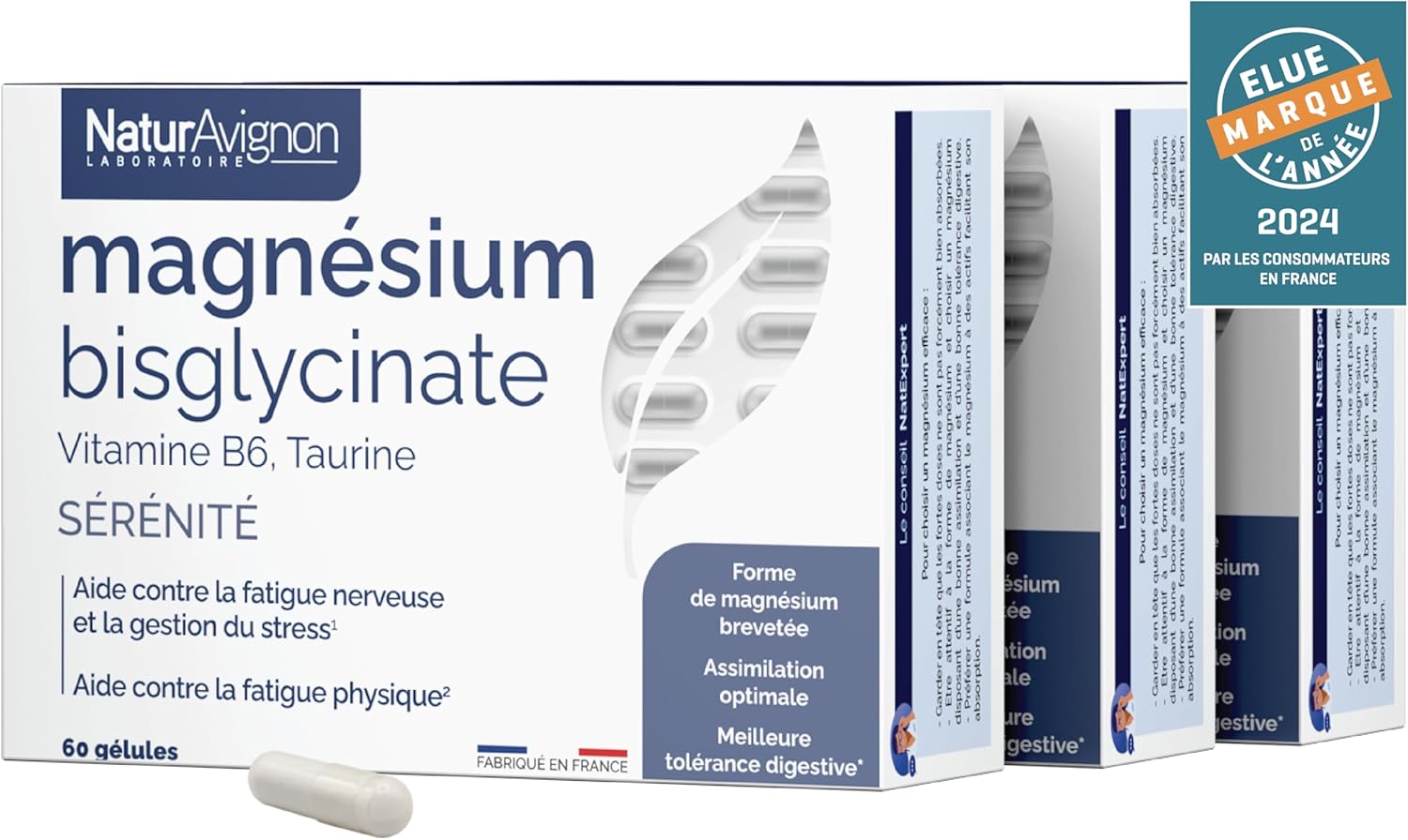 Detalle 1 de NaturAvignon Magnésium Bisglycinate 200 mg