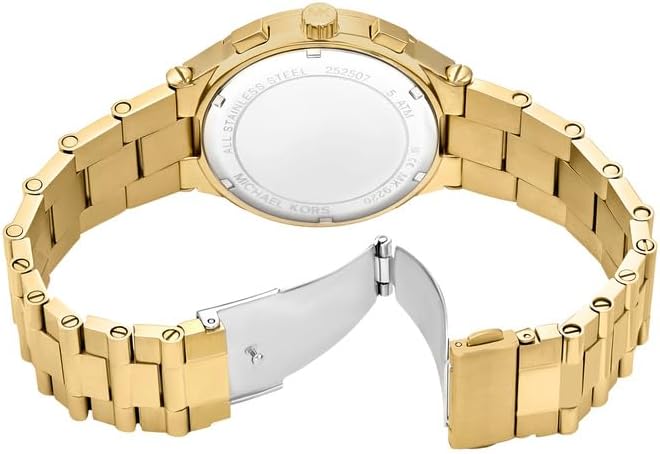 Detalle 2 de Michael Kors Billie Watch for Men: Quartz Chronograph in Gold-Tone Stainless Steel