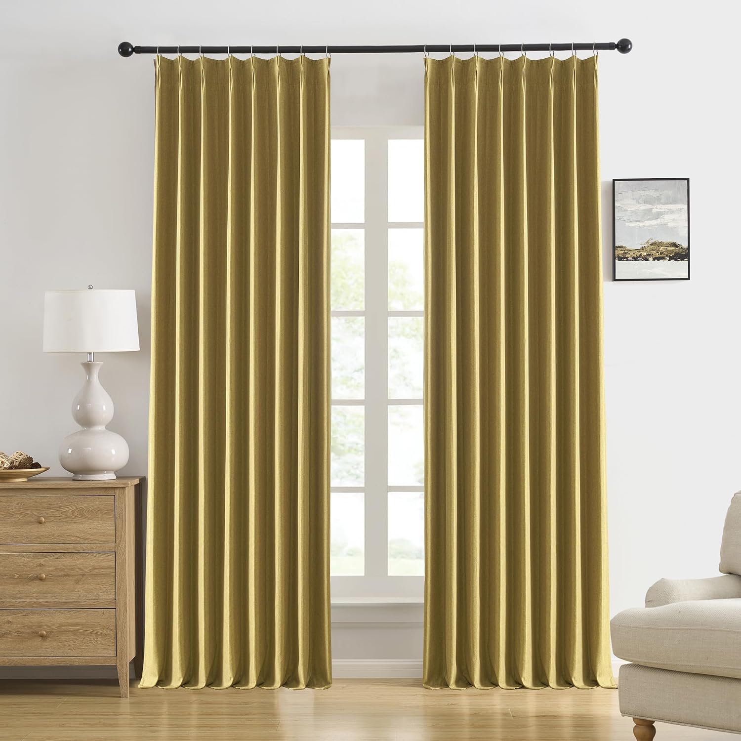 Detalle de DUALIFE Blackout Curtains 105 Inches