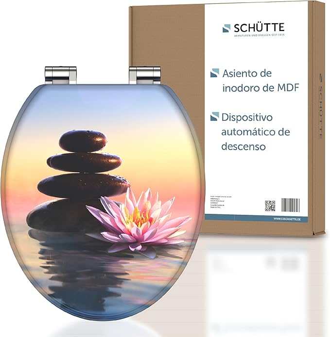 Schütte Tapa WC Madera Universal con Descenso Automático 🚽