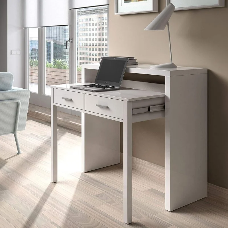 Thumbnail 2 de Habitdesign Bureau Mesa Escritorio Extensible Blanco Artik