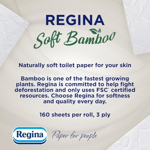 Thumbnail 1 de Regina Soft Bamboo Toilet Paper, 20 Rolls, 3-Ply