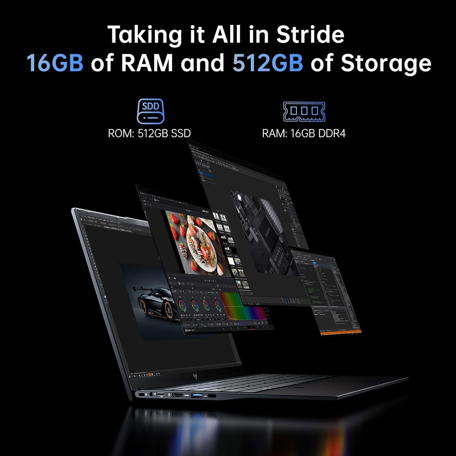 Thumbnail 6 de MALLRACE Gaming Laptop with AMD Ryzen 4300U: Solid multitasker for work, study, and light gaming