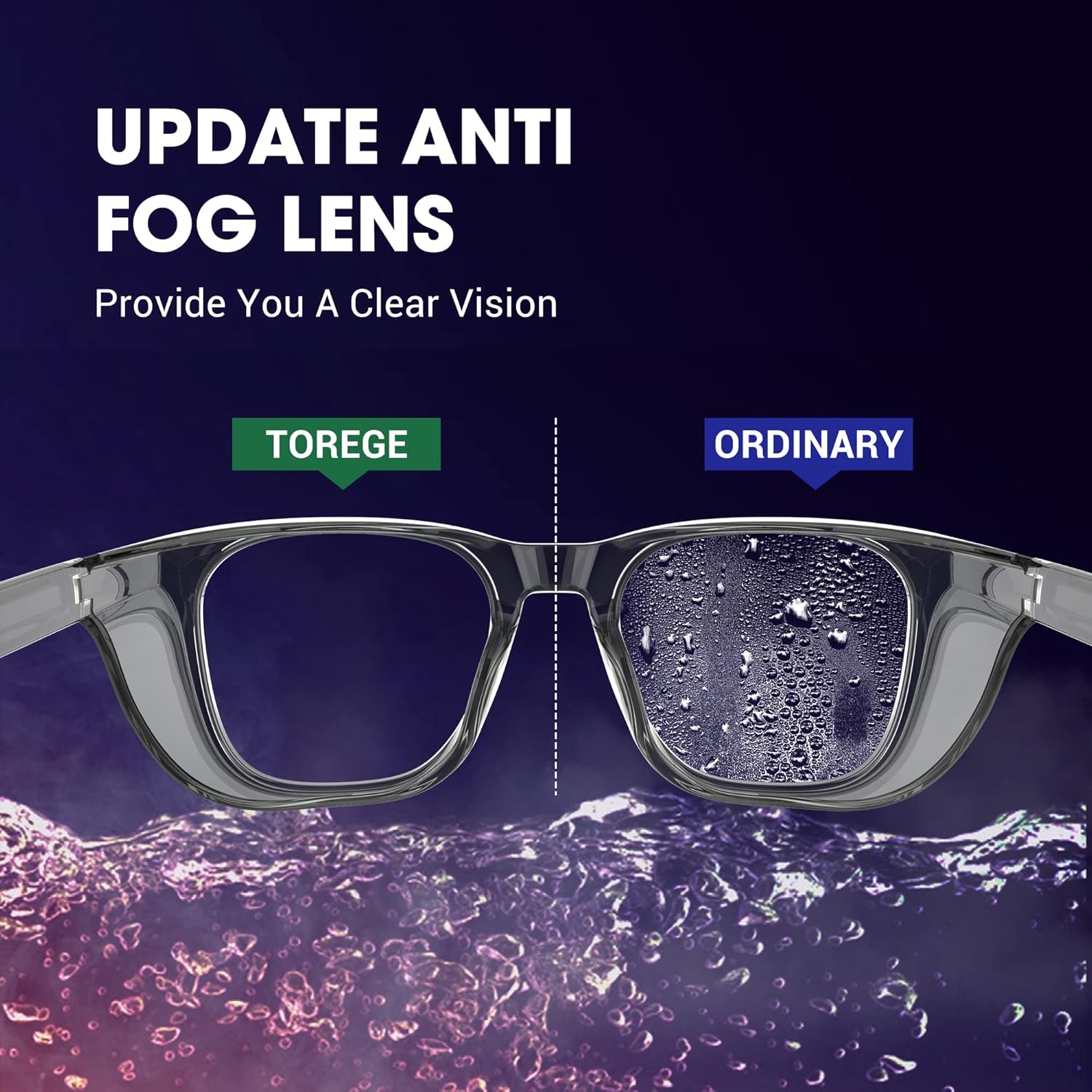 Thumbnail 5 de Occhiali protettivi TOREGE trasparenti con protezioni laterali, antiappannamento e antigraffio